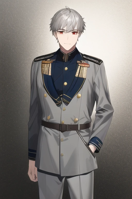 [NovelAI] cheveux très courts cheveux courts mince grand Chef-d'œuvre homme uniforme militaire [Illustration]